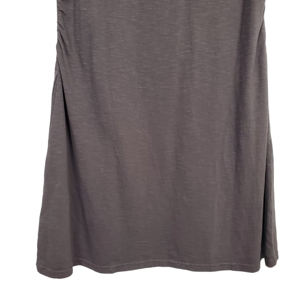 Cabelas NWT Womens Size L Dress Rosemont Side Ruched Cotton Long Lace Brown Gray - Picture 6 of 15